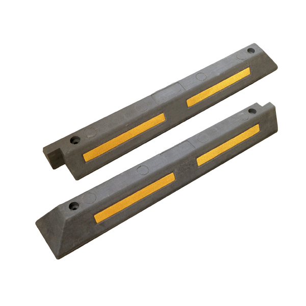 Колесоотбойник 1.83м (комплект из двух элементов, серый)