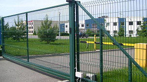 Откатные ворота с 3D панелями 5000x2030 мм