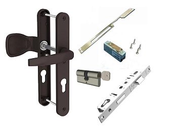 Комплект для калитки с усовершенствованной электрозащелкой