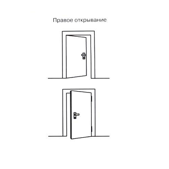 Дверь техническая 880х2050 наружняя одностворчатая 