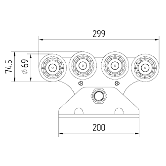 Опора- роликовая SGN.02.140