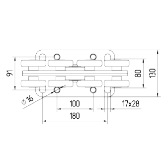 Опора- роликовая SGN.02.150
