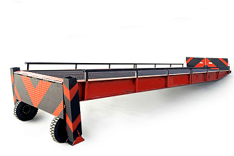 Передвижная погрузочная рампа 7 метров без горизонтальной площадки