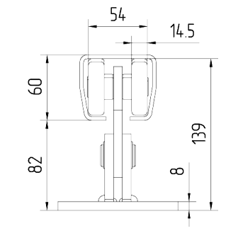 Опора- роликовая SGN.01.150