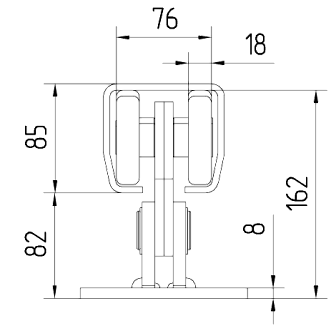 Опора- роликовая SGN.02.150