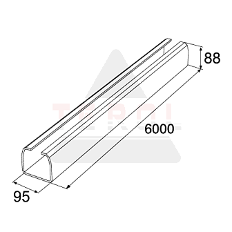 Балка прокатная (95×88×5 мм)