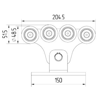 Опора- роликовая SGN.01.150